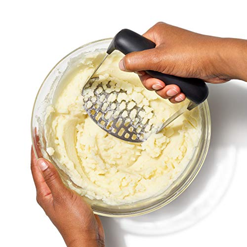 OXO-Good-Grips-Stainless-Steel-Smooth-Potato-Masher-BlackSilver