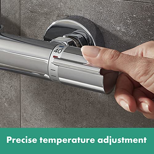 Robinet de baignoire apparent hansgrohe Versostat 15348000 à double sortie - 4