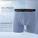 BAMBOO COOL Men's Ultra Breathable Underwear,No Riding Up Boxer Briefs with ComfortFlexible Waistband,Multipack