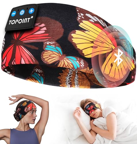 TOPOINT Sleep Headphones Bluetooth 5.4, Sports Earphones...