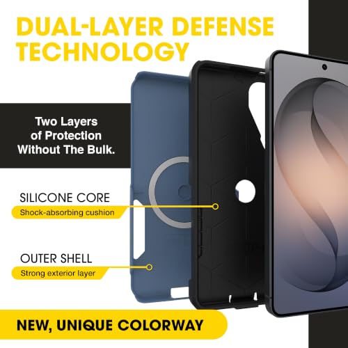 Image of OtterBox Samsung Galaxy S26 Plus - Commuter Magnetic Case - Coronet Night | 3X Military Drop Protection - Dual-Layer Design - Magnetic Fast Charge - Raised Edges - Port Covers