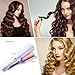 Curluxe French Curls Iron, Curluxe Create Frizz-Free French Curls Effortlessly Curling Irons, 15-Second Heat-Up, Four Settings (Pink)