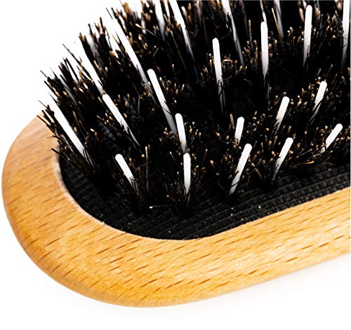 REMOS Spazzola per capelli in legno di faggio con