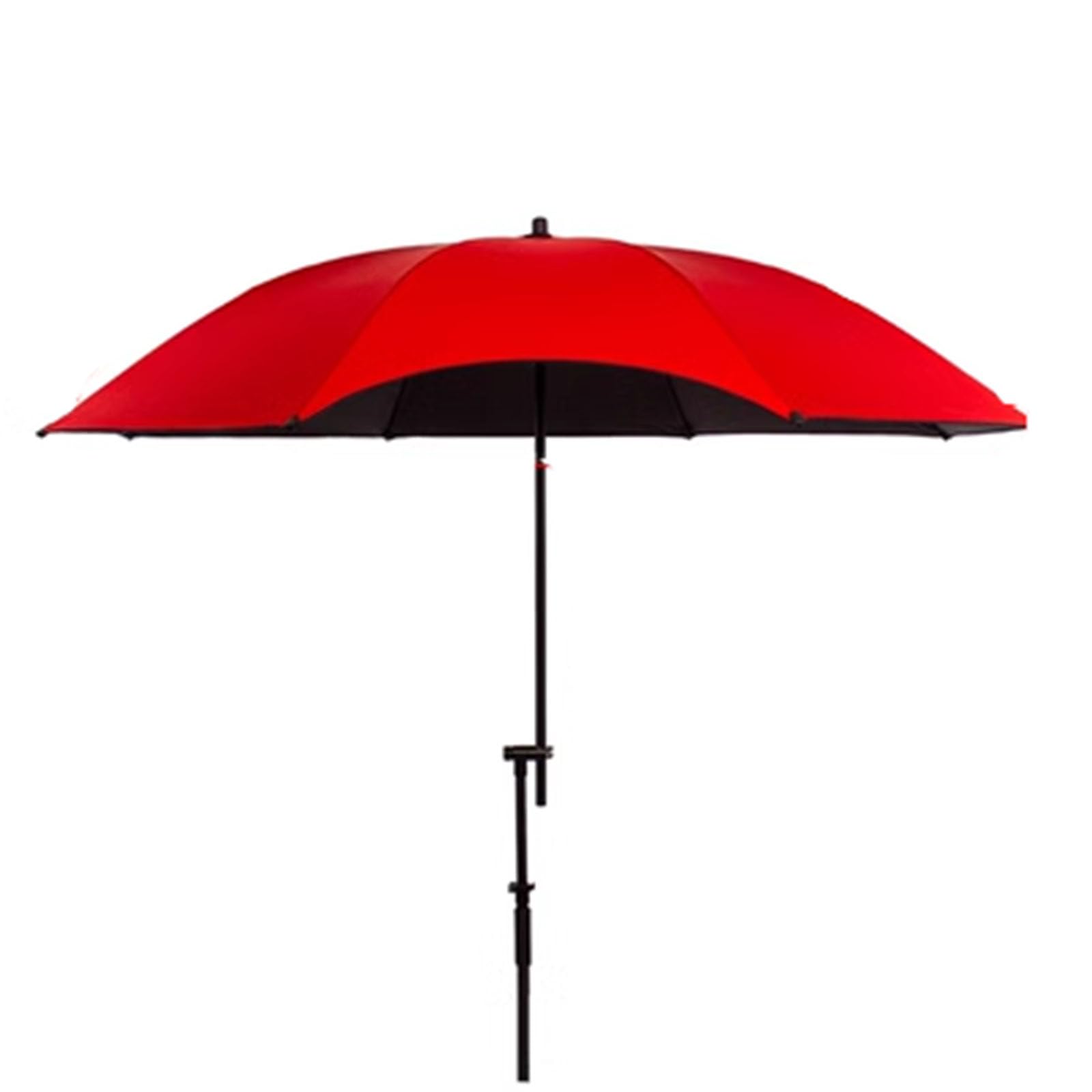 Parasol wędkarski z widelcem do podłoża, przenośny, jednowarstwowy, pogrubiony parasol z przełącznikiem przyciskowym, 32 poziomy regulacji, torba do przenoszenia w zestawie na plażę, patio, wędkowanie