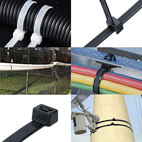 Norjin 50 Pcs 36 Inch Extra Long Zip Ties Heavy Duty Nylon Cable Ties With 132 Lbs Tensile Strength Self-Locking Industrial Durable Cable Tie For Outdoor Garage Industrial Use #TOP3