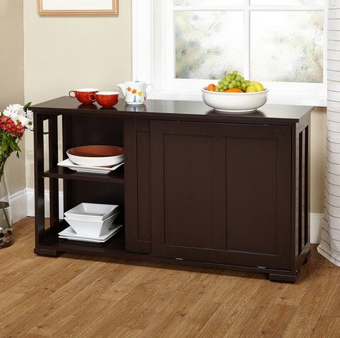 Simple Living Sliding Door Stackable Cabinet