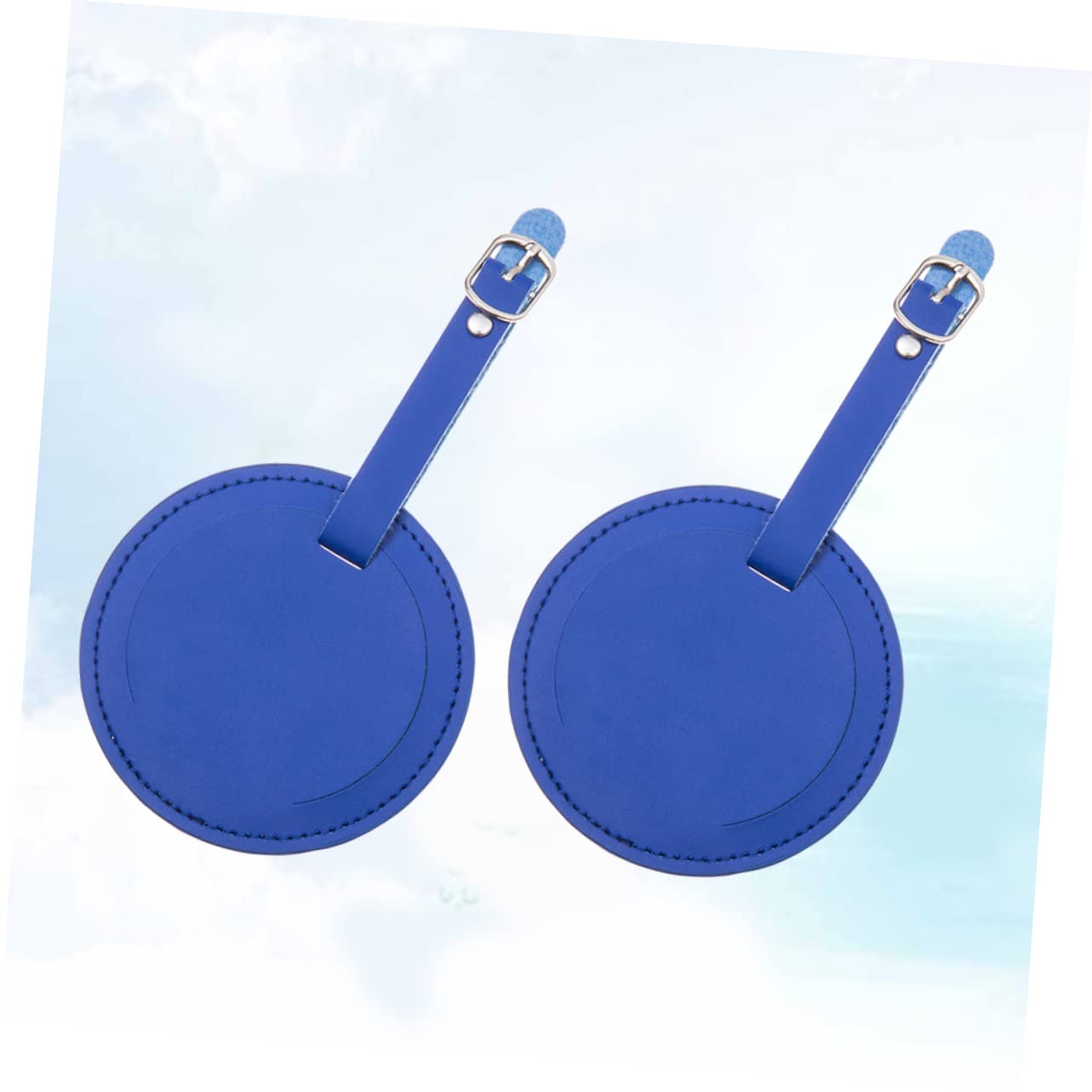 PACKOVE 10pezzi Etichette Id Pu Blu Per Valigie e Etichette Resistente Fibbia e Indirizzo Per Identificare Bagaglio