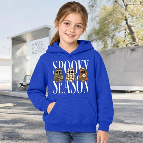 Unisex Kids Halloween Hoodies Spooky Season Ghost Print Fall Sweatshirt - image 3