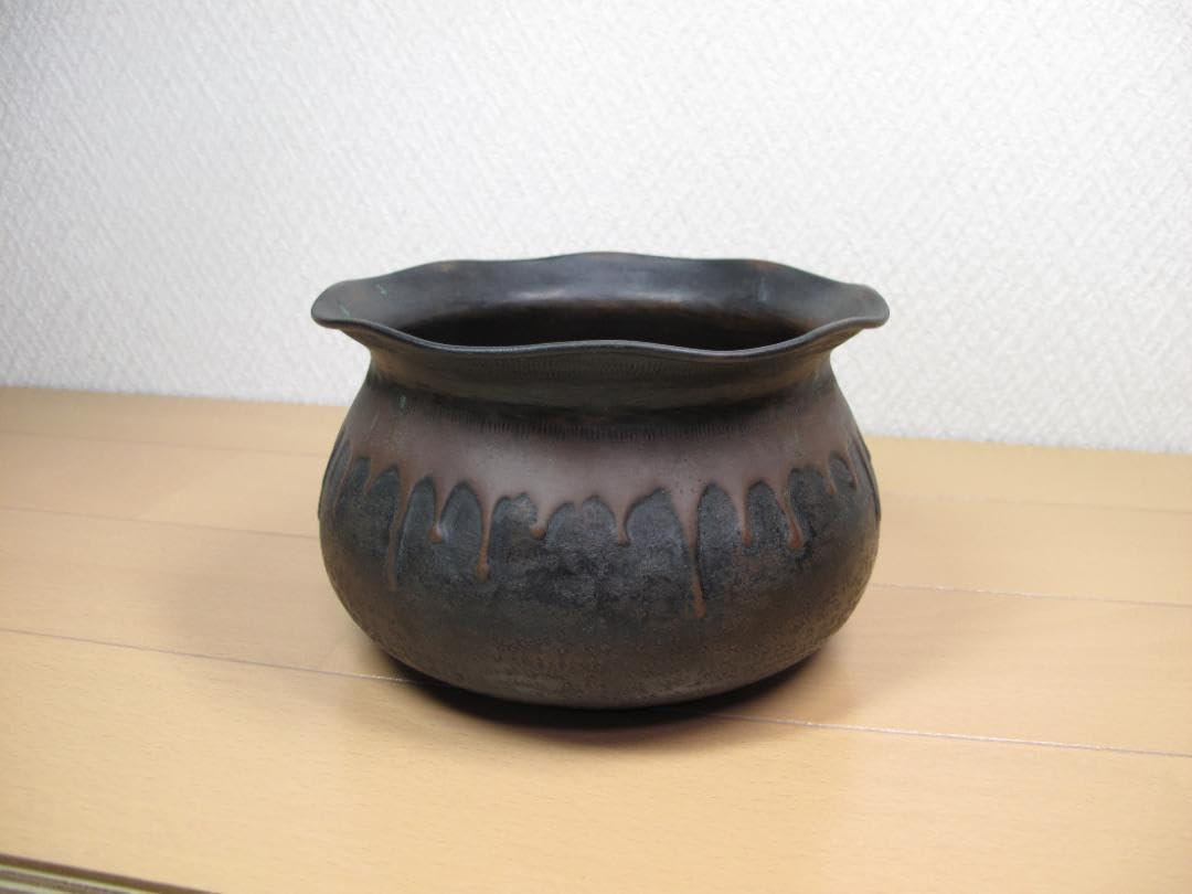 Amazon.co.jp: 茶道具 一政堂 銅製 鎚目茶巾形 建水 年代物 : おもちゃ