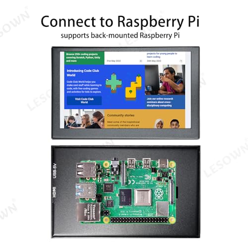 Image of 5 Inch Mini Touch Secondary Display Portable Monitor 800x480 USB HDMI IPS LCD Capacitive Touch Screen Tiny Monitor for PC Laptop Windows