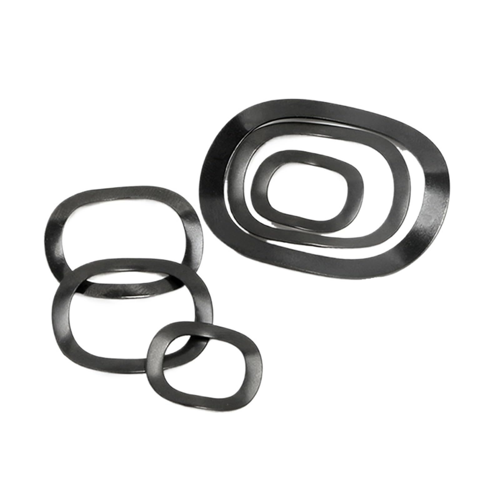 10-40 Uds M3 M4 M5 M6 M8 M10 M12 M14 M16-M118 65Mn Arandela Ondulada De Acero Con Resorte Espaciador De Cuña De Rodamiento Multielástico(70x90x0.6,10pcs)