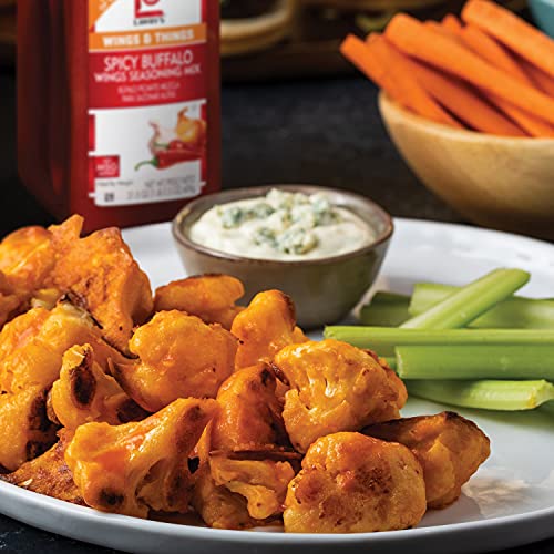 Lawry's Spicy Buffalo Wings Seasoning Mix, 21.5 Oz - One 21.5 Ounce Container Of Spicy Buffalo Powder Seasoning For Recipe Customization, Best For Chicken Wings, Bar Bites, Mozzarella Sticks And More #TOP6