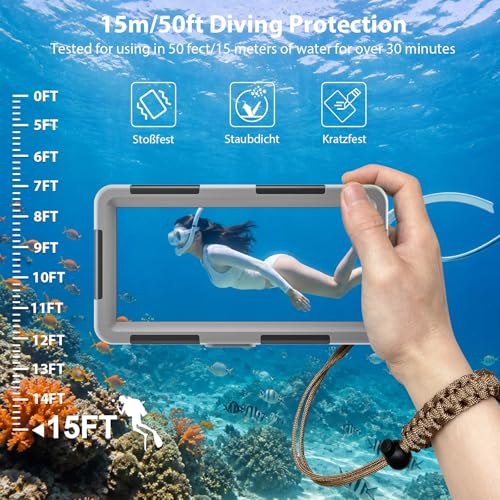 Funda de teléfono subacuática IP68 para iPhone 17 Pro Max y buceo 2