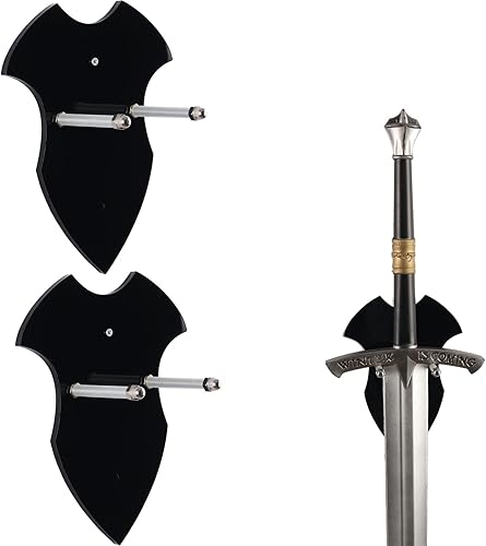 KAFENDA Soporte de espada para colgar en la pared, soporte de hacha de acrílico para espada y hacha, soporte de pared vertical Nota el soporte de