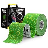 OK TAPE PRO Kinesiology Tape, 2inch x Long Roll 16ft Free Cut Tape, Elastic Athletic Tape Therapeuti