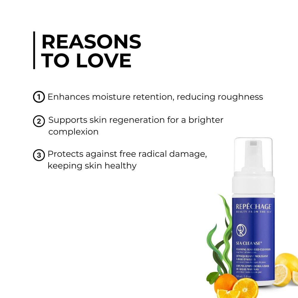 Repechage limpieza de la formación de espuma de mar algas limpiador 5 fl oz