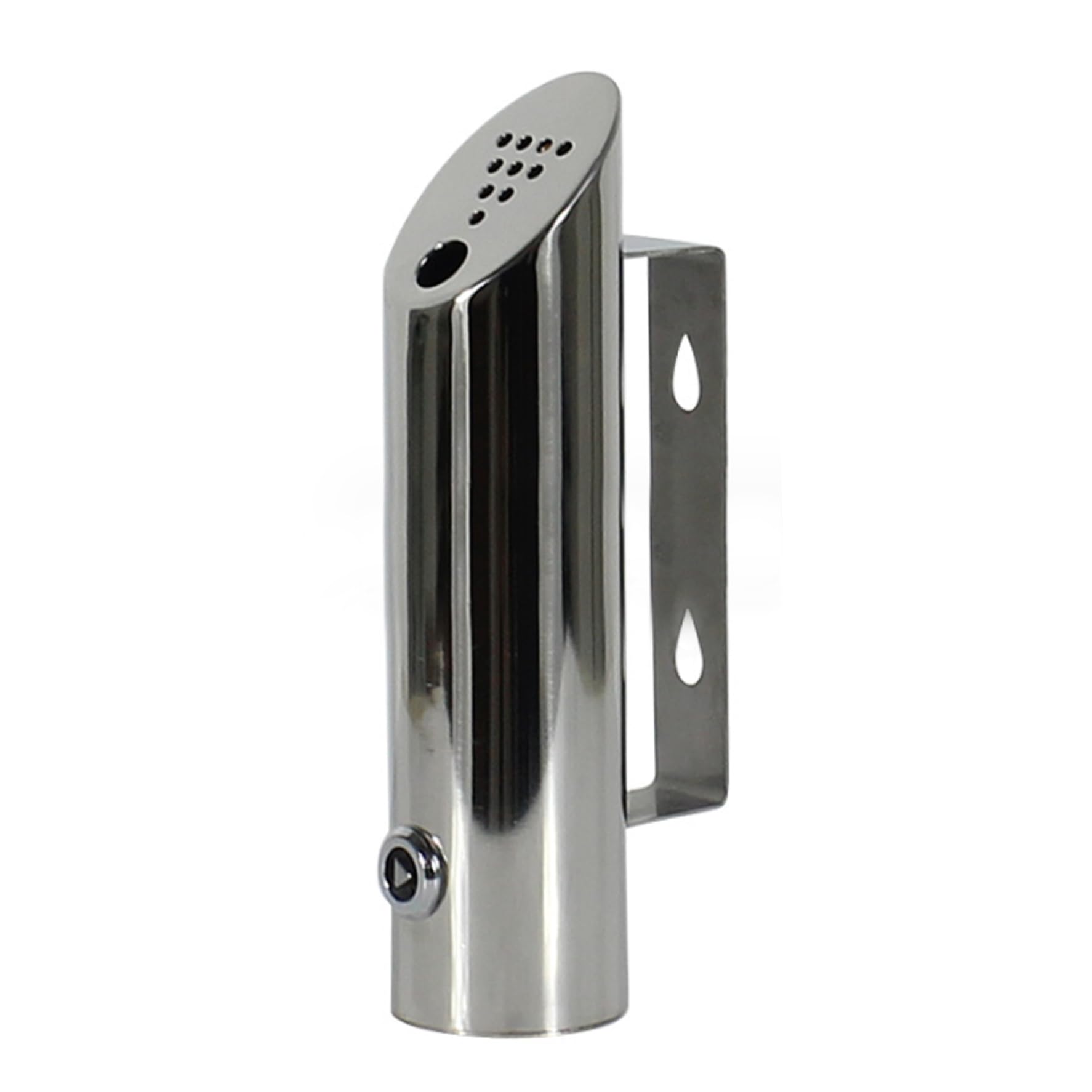 NASSMOSSE Wall Mounted Ashtray Outdoors Stainless Steel Outside Wall Ashtray Waterproof Easy to Clean Public for Mall Hotel Lobby Elevator Entrance KTV 1.97x7.87inch.