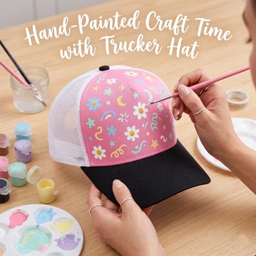 Image of 5 Pack Sublimation Blank Trucker Hats, Mesh Baseball Caps Bulk for DIY Crafting Snapback Plain Hat, Assorted Colors