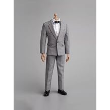 1/6 Scale Male Clothes,Mens Gray Suit Coat Shirt Pant Trousers Costume Outfit Clothing for 12inch Male Action Figure Body D