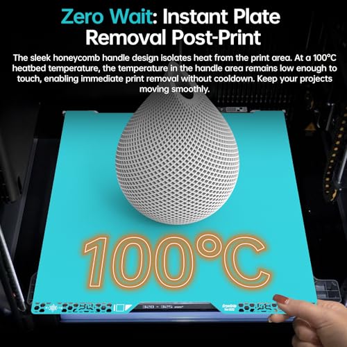 Image of BIQU CryoGrip Pro Glacier Compatible with Bambu-Lab H2C 3D Printer 355x346mm Panda Build Plate Double Sided Upgrade Spring Steel Plate Removable Surface Platform