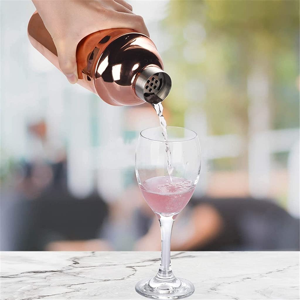 Conjunto De Coctelera, Kit De Barman, 6 Piezas De 25 Onzas De Agitador De 25 Oz con Jigger De Medición - Colador De Barman Incorporado