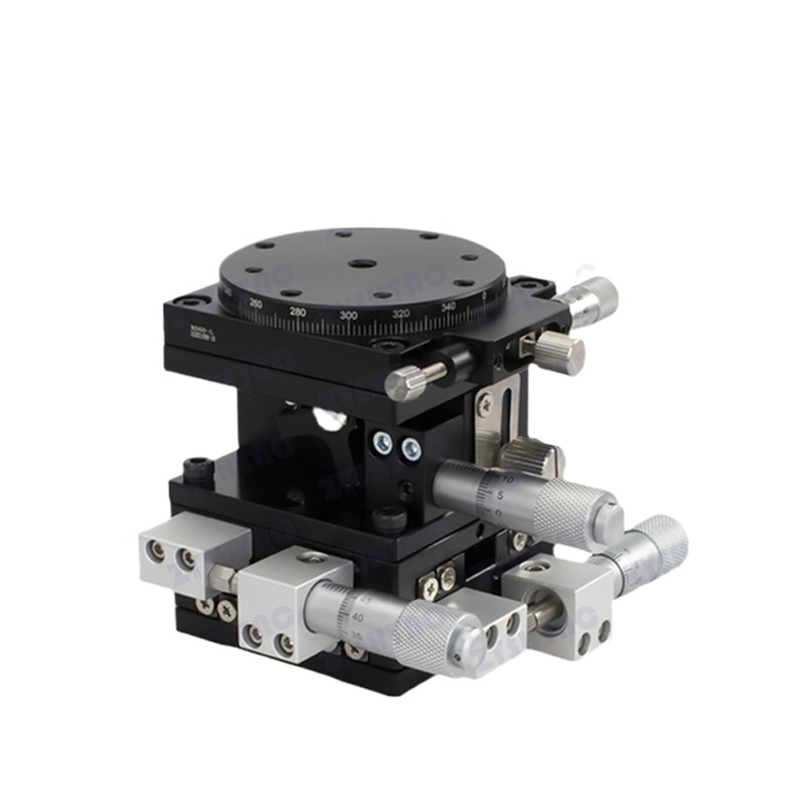 XYZR-Achse 40 * 40 mm 60 * 60 mm V-Typ 4-Achsen-Trimmplattform Manueller Lineartisch Lagerjustierung Schiebetisch LT60/80/125 LTP40(LTP60-LM)