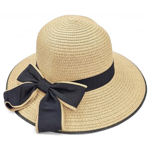 Breathable Wide Brim Sun Hat for Girls Summer UV Protection Straw Hats Floppy Beach Bucket Hat Fitted for Kids Toddlers4