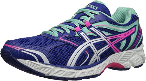 ASICS Women's Gel-Equation 8 Running Shoe, Dazzling Blue/White/Hot Pink, 7.5 M US