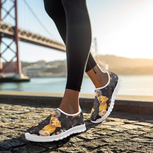 Image of Jeiento Cute Dog Women's Casual Slip On Shoes Loafers Sneakers for Women