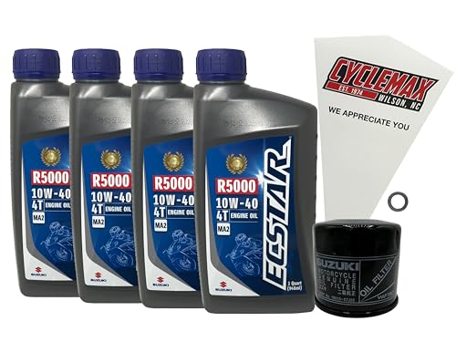 Cyclemax Standard Oil Change Kit compatible with 2022-2023 Suzuki GSX1300R Hayabusa