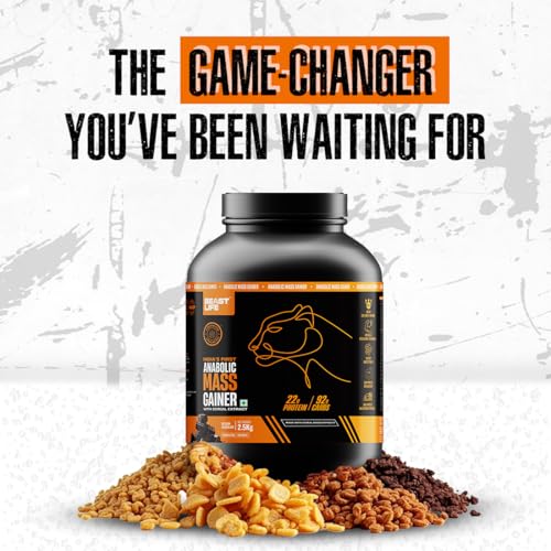 Image of BeastLife High Protein Mass /Weight Gainer | 2.5 KG | Belgian Chocolate | NABL LAB Tested | For Muscle Gain & Fast Growth | Cereal-Based Formula, No Maltodextrin | India's #1 Cereal Based Bulk Gainer