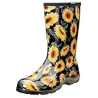 Sloggers Waterproof Garden Rain Boots for Women - Cute Mid-Calf Mud & Muck Boots with Premium Comfort Support Insole