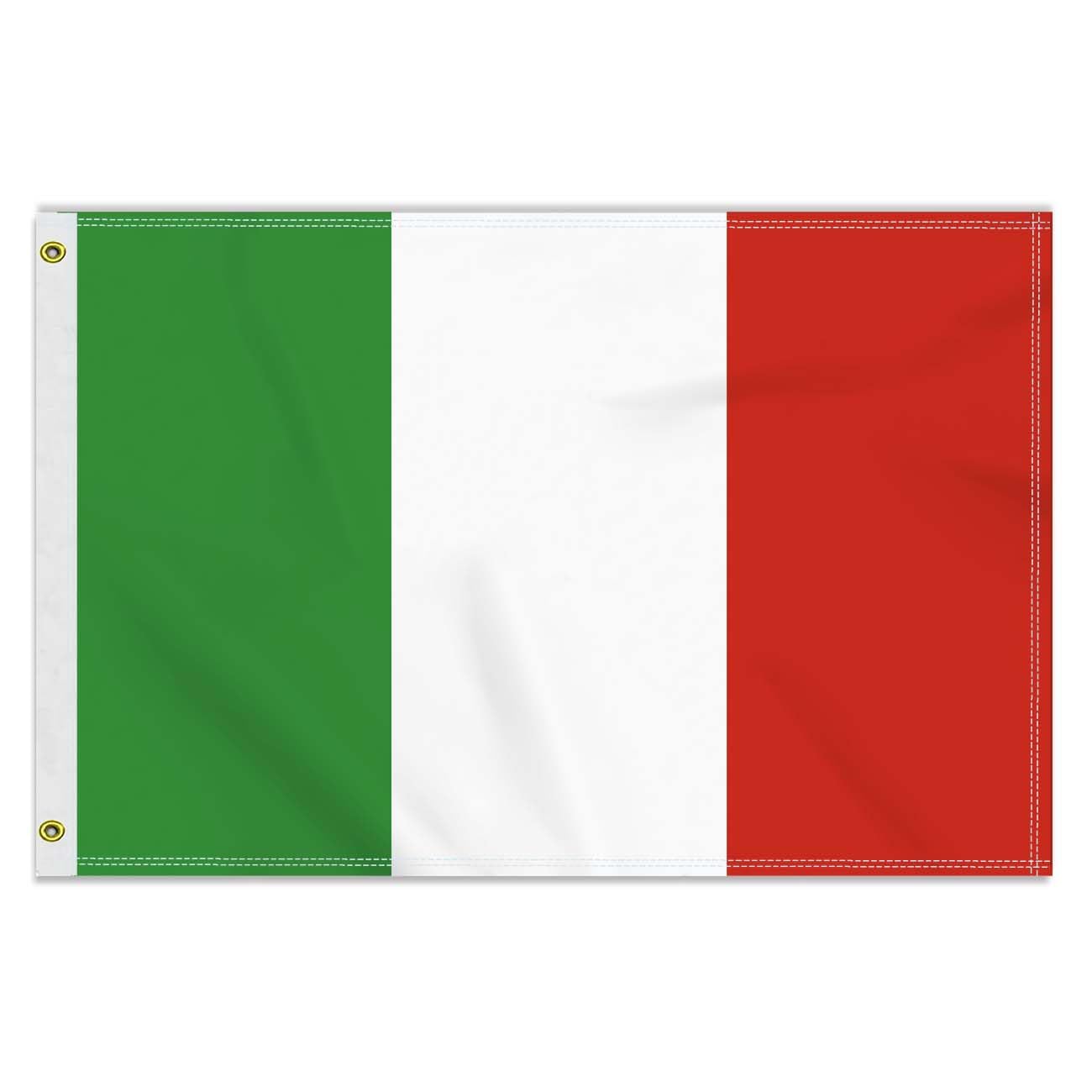 2×3 FT Italy Flag, Medium 60×90 CM 150D Italian Outdoor Banner,Decor Garden With Brass Gromment — image 1