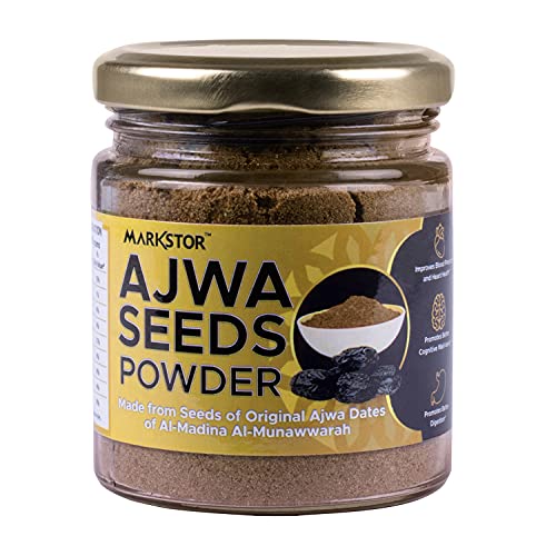 Image of MARKSTOR Fresh Ajwa Al-Saudi Dates (500Gram) With Ajwa Seeds Powder (100Gram)