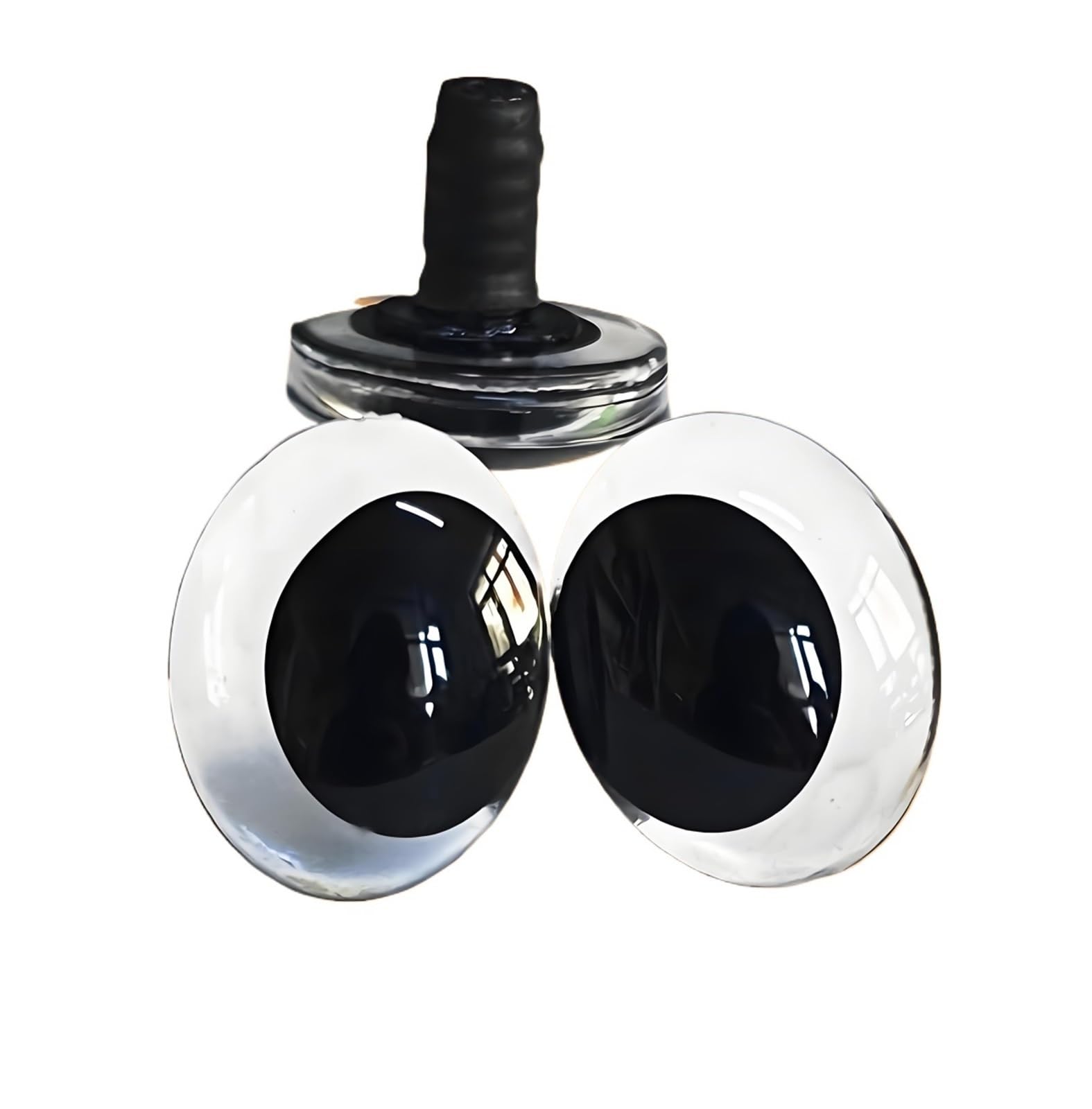 50 Stück 18 X 25 Mm 3D Ovale Außermittige Augen Mit Unterlegscheiben for DIY-Plüschpuppenaugen
