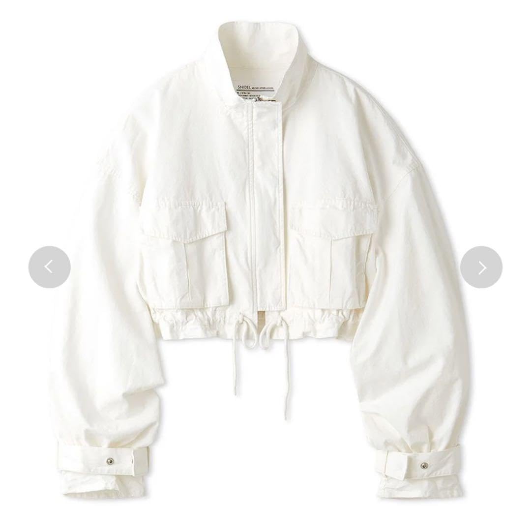 スナイデル　ミリタリージャケット　ホワイト Amazon.co.jp: Snidel Military Jacket White : Clothing, Shoes