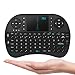 Rii i8 (10038-ST) Mini 2.4GHz Wireless Touchpad Keyboard with Mouse, Black