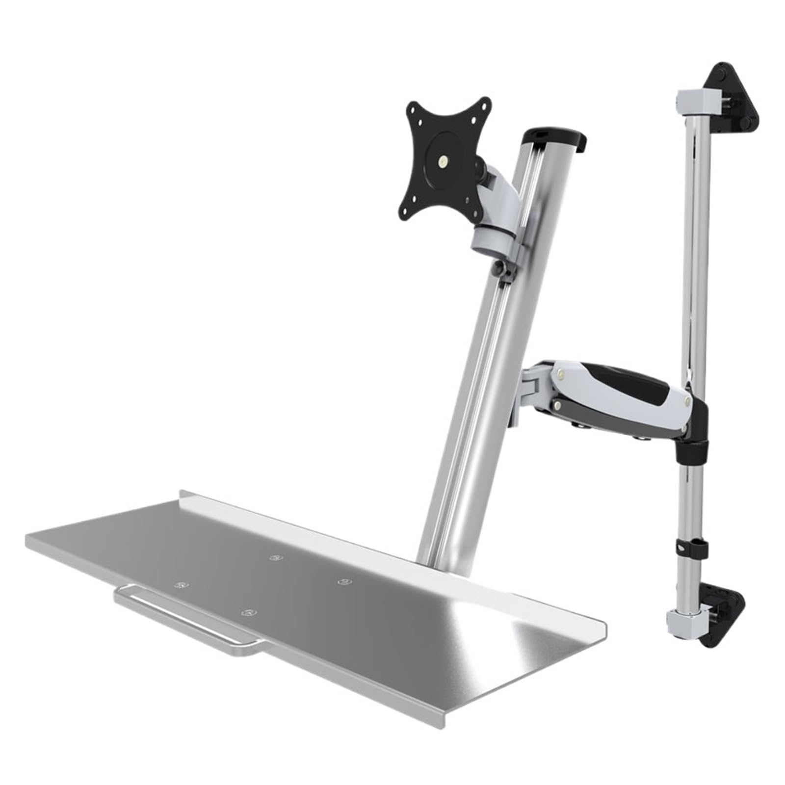 SaryEdge LCD monitor stand computer rack wall hanging with keyboard tray lift standing office WS08,WS08,WS08