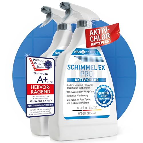 Nanoprotect Schimmelentferner | 2er Set | Extrastark durch Aktiv-Chlor |...