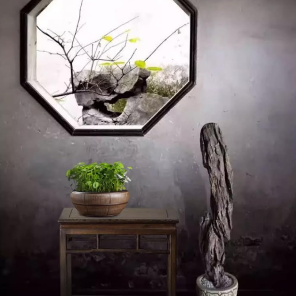 Acquario Boccia per Pesci Grande in Ceramica per Pesci Rossi con Serbatoio di Loto per Tartarughe per la casa Vaso di Fiori idroponico Creativo retrò,32 * 14CM