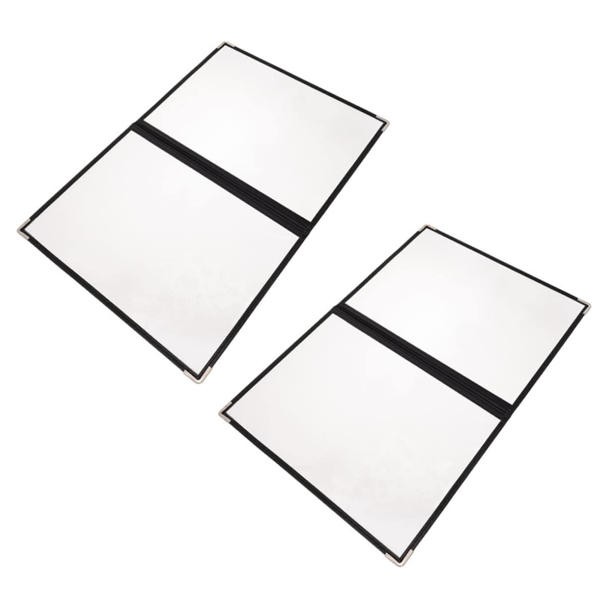 CIYODO 2pcs Menu Transparent Folder A4 View Menu Cover Menu Protector Coffee Accessories Drink Menu Covers Folder Cover Bar Menu Covers Cafe Menu Folder Menu Supply Food Menu Cover PVC