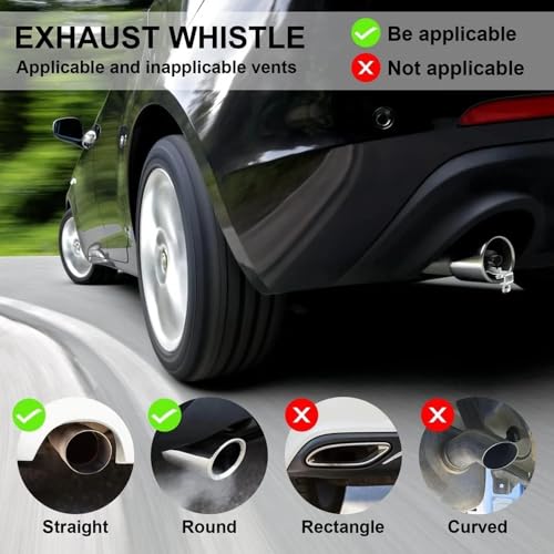 Tuyau d'échappement sifflet en aluminium haute qualité durable - 4