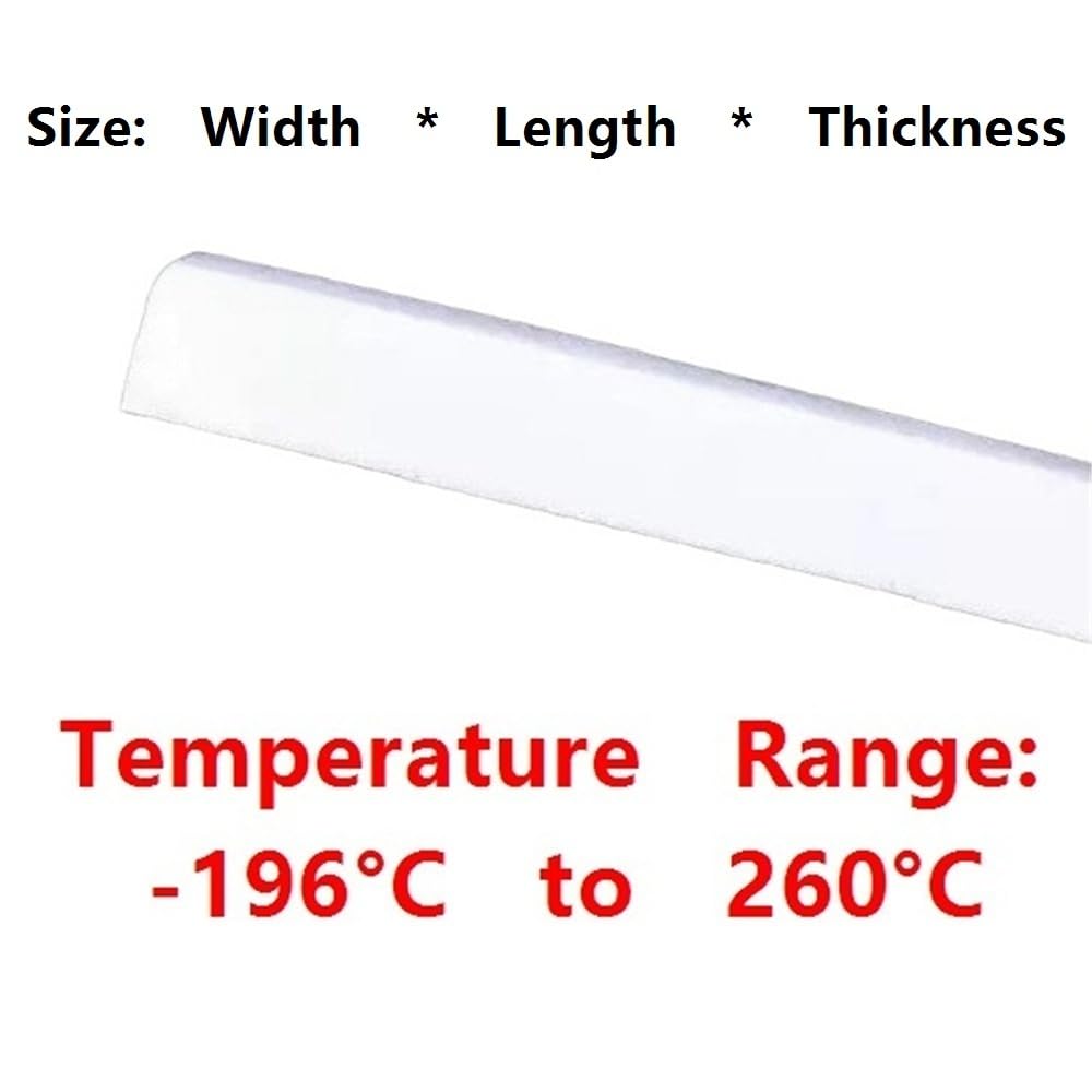 1 Stück PTFE-Platte, weißer Block, Polytef-Platte, hohe Druckfestigkeit, quadratische Dekorationsplatte, Breite 100–150 mm(100 * 100 * 5MM)
