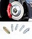 Flaconi 10PCS Tenlacum Bremsenentlüftungsnippel für Motorrad,Entlüftungsnippel Motorrad,Bremssattel Entlüftungsschrauben,Bremsenentlüfter-Schraubkappe,Geeignet für Auto-Bremsauspuffschrauben