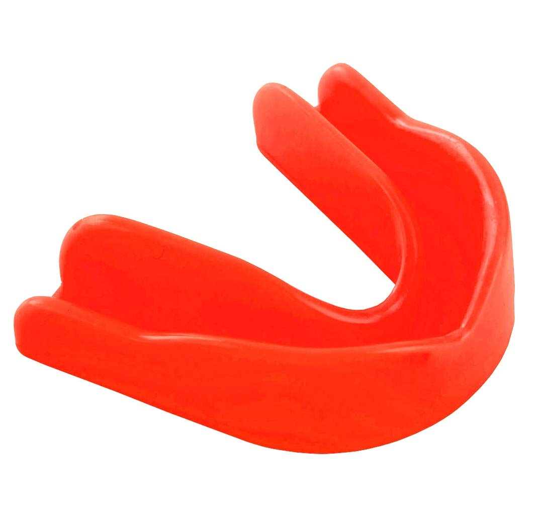 Senior Junior Gum Shield Mouth Guard Mouth Protection for Sports (Red, Junior)