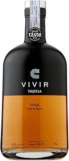 VIVIR Tequila Añejo - Award-winning Tequila Made With 100% Blue Weber Agave, Aged 18 Months In Bourbon Barrels, An Exotic Palate Of Smoky Oak, Burnt Bananas & Rich Chocolate, 70cl, 40% ABV