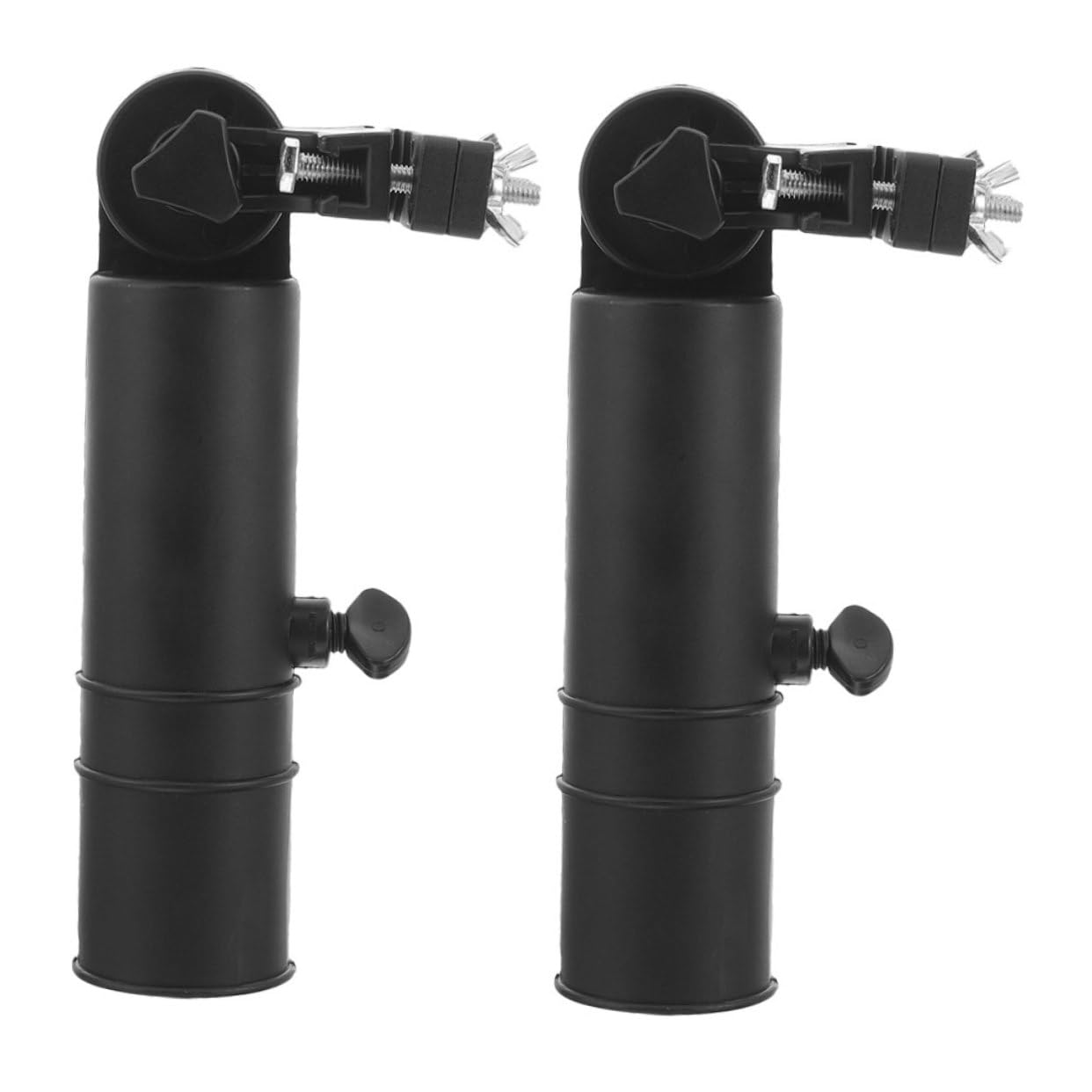 2Piezas Soporte de Paraguas para Carrito de Ajustable y Duradero para Golfistas Compatible con Paraguas Estándar Estable y Portátil