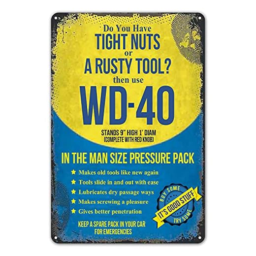ZYPENG Room Man Cave Art Decorations Metal Sign Wall Decor Tin Signs Do You Have Tight Nuts Or A Rusty Tool? Vintage Garage 8 x 12 inches