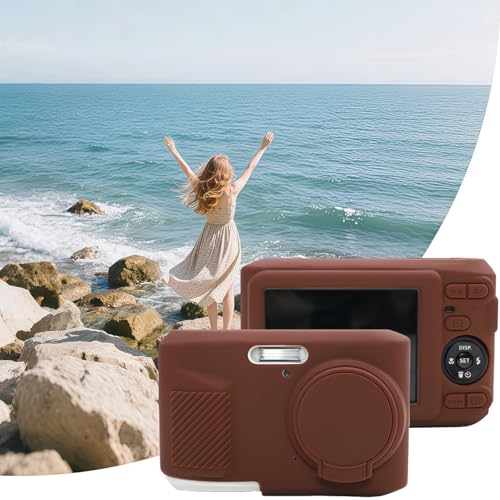 Funda de silicona para Kodak PIXPRO FZ45 marrón miniatura 6