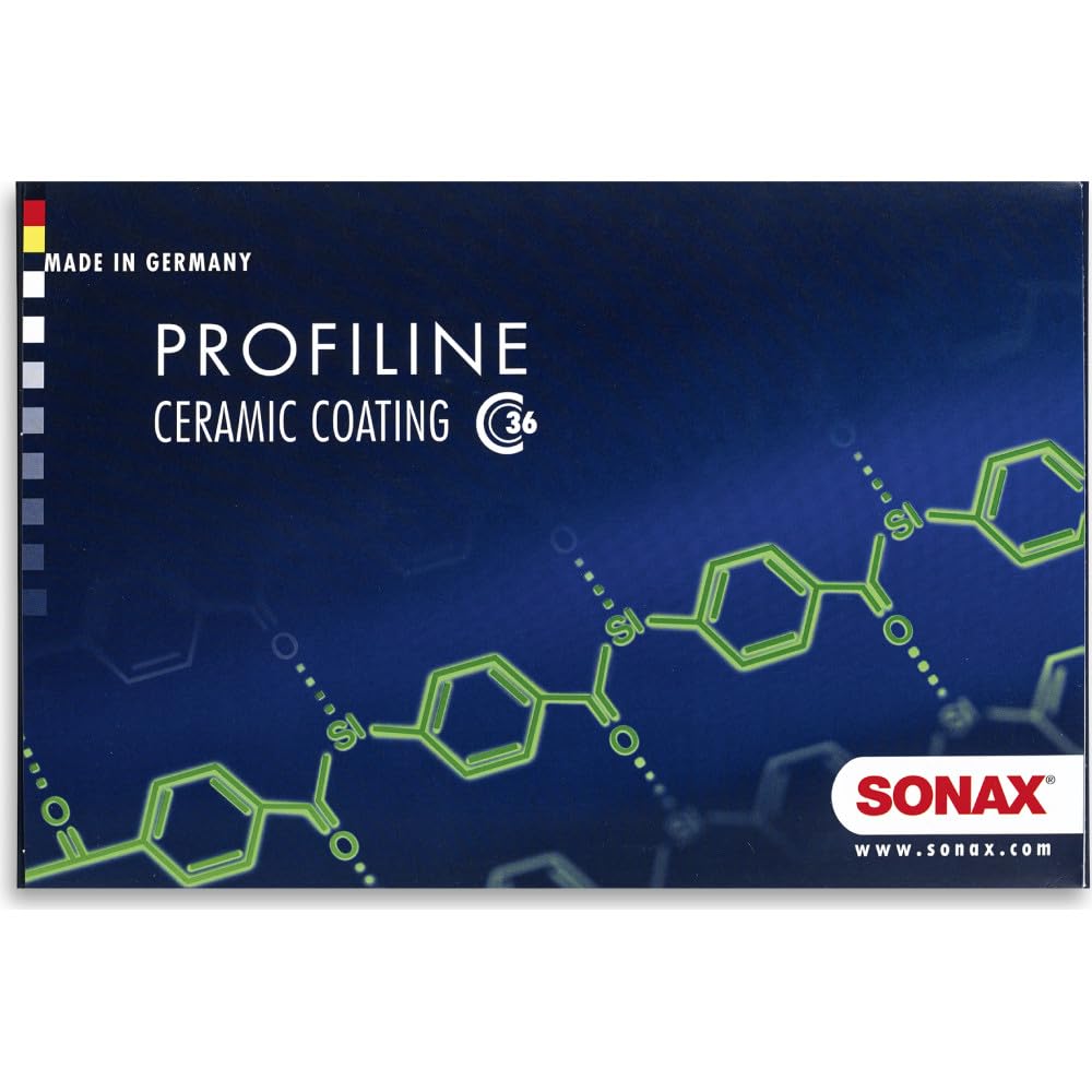 SONAX Profiline Ceramic Coating CC36 Kit – Professional-Grade Nano-Ceramic Paint Protection for Long-Lasting High Gloss Finish – Shields Against UV Rays, Chemicals, and Environmental Contaminants